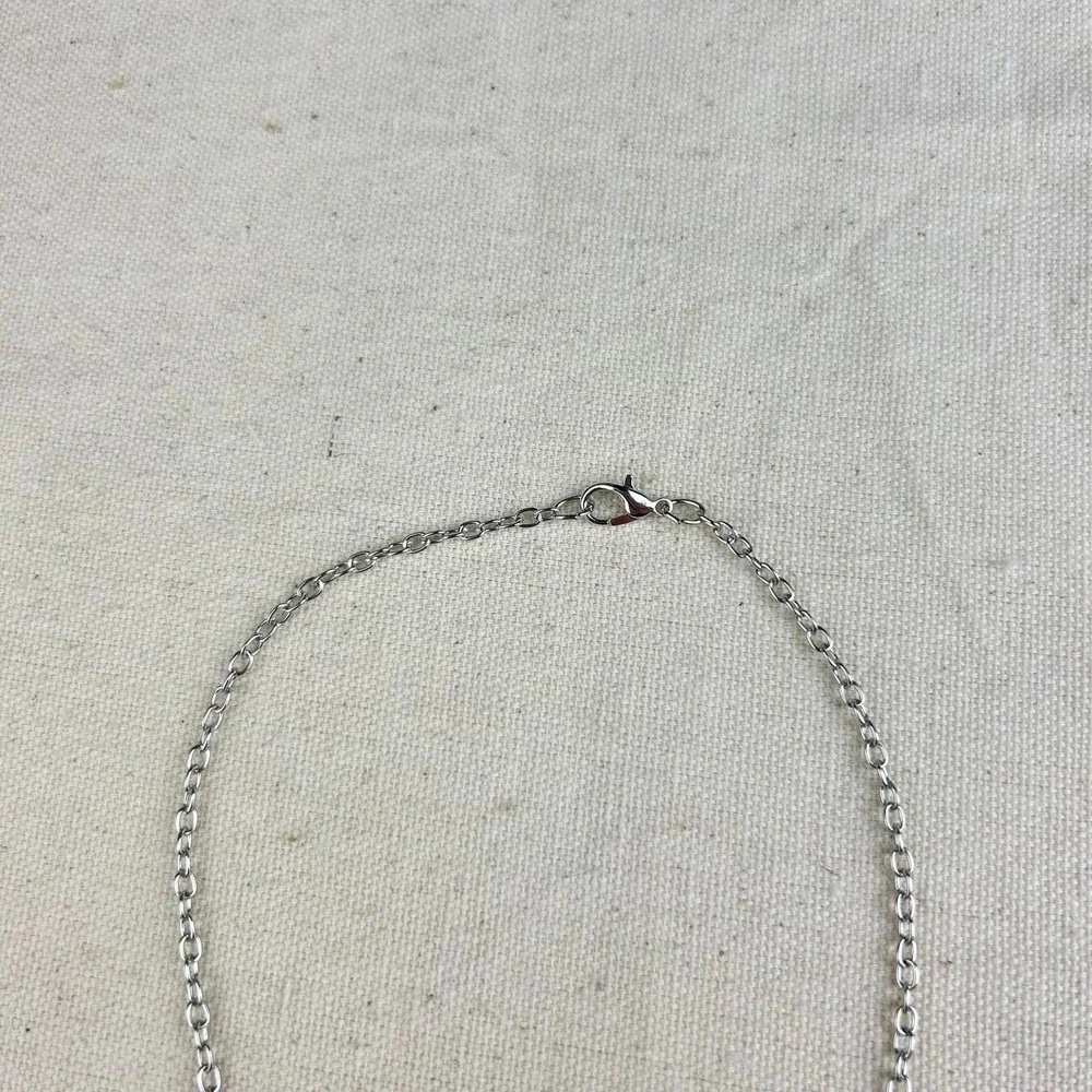 Silver renaissance cross necklace y2k opium cyber punk emo